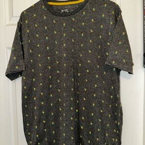 Denim & Flower Gray and Yellow Short Sleeve Tee